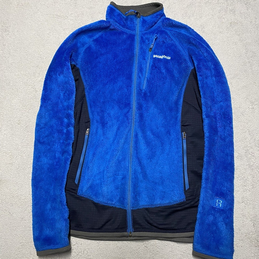 Patagonia R2 Fleece Jacket Womens Medium Blue Polartec Thermal Pro Outdoors